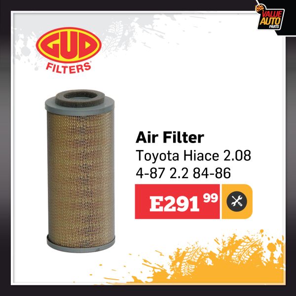 GUD Air Filter Toyota Hiace 2.08 4-87 2.2 84-86