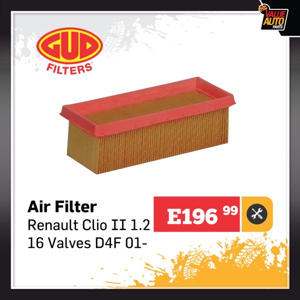 GUD Air Filter Renault Clio II 1.2 16 Valve D4F 01-